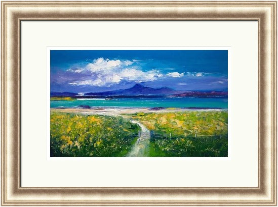 Through the Gate, Traigh Bhan, Iona by John Lowrie Morrison (JOLOMO) Framed Art