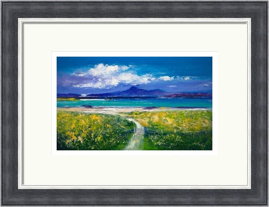 Through the Gate, Traigh Bhan, Iona by John Lowrie Morrison (Jolomo) Framed Art