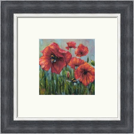 Of Crimson Joy Poppies Art Print by Georgina McMaster