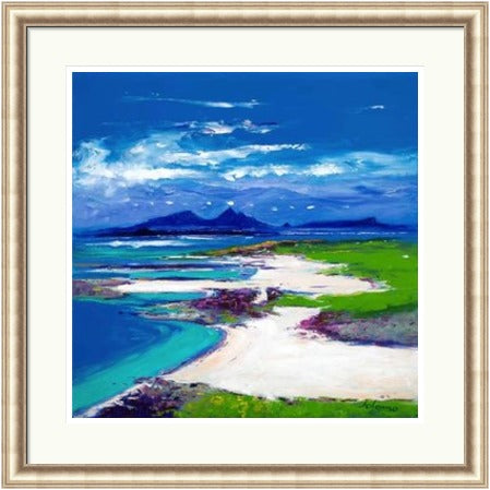 Summerlight, Sanna Bay, Ardnamurchan by John Lowrie Morrison (JOLOMO) Framed Art