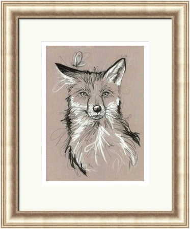 The Butterfly Effect Fox Art Print by Tori Ratcliffe