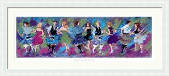 Sporrans and Dancing Shoes Ceilidh Dancers by Janet McCrorie