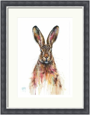 I'm All Ears Hare Art Print (Limited Edition) by Georgina McMaster