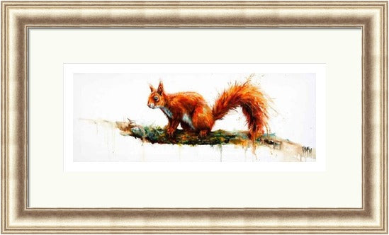 Balancing Act Squirrel Art Print (Limited Edition) by Georgina McMaster