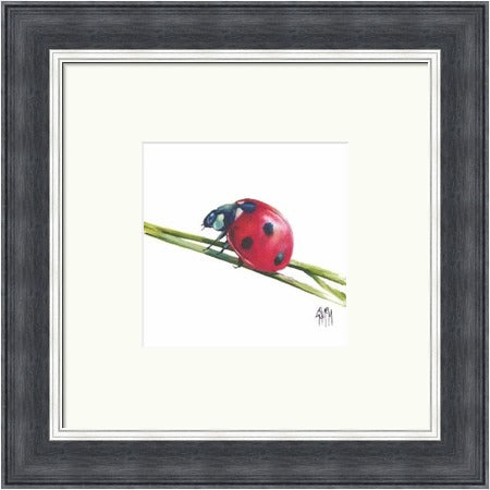 Lucky Charm I Ladybird Art Print by Georgina McMaster
