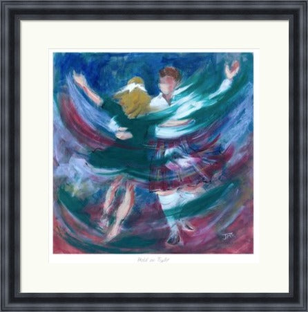 Hold on Tight Ceilidh Dancers by Janet McCrorie