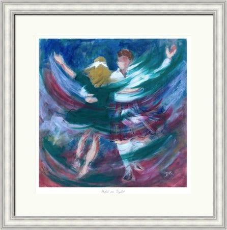 Hold on Tight Ceilidh Dancers by Janet McCrorie