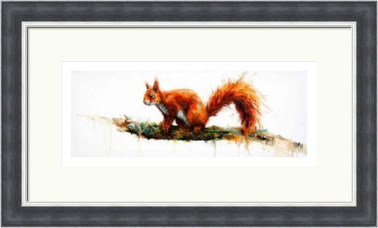 Balancing Act Squirrel Art Print (Limited Edition) by Georgina McMaster
