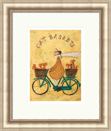 Cat Baskets by Sam Toft framed sam toft wall art print - alternate product image 4