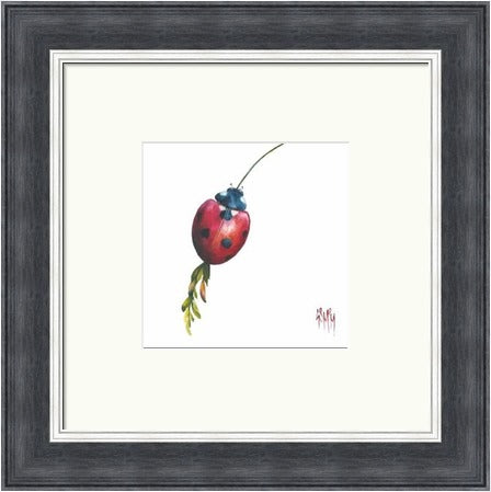 Lucky Charm III Ladybird Art Print by Georgina McMaster