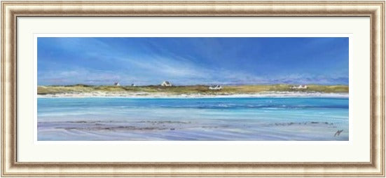 Little White Houses Gott Bay, Tiree by Allison Young