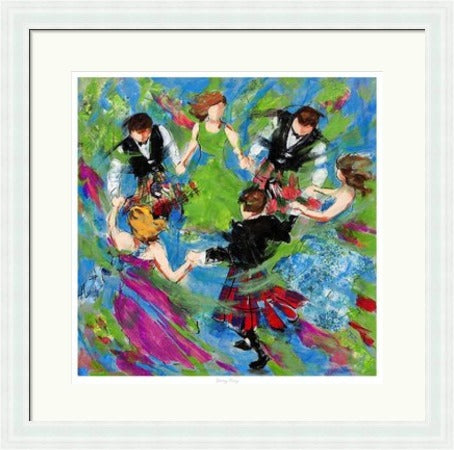 Spring Fling Ceilidh Dancers by Janet McCrorie