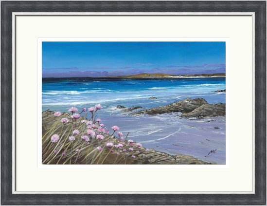 Sea Pinks, Tiree by Allison Young