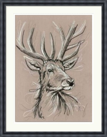 White Hart Stag Art Print by Tori Ratcliffe