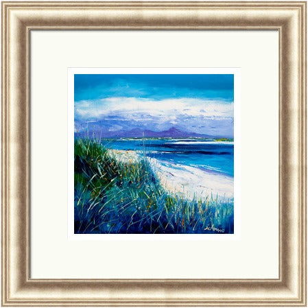 Summer Light Benbecula, Looking to South Uist by Jolomo - Scottish landscape artwork framed wall art print, product image 26