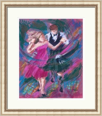 In The Pink Ceilidh Dancers by Janet McCrorie