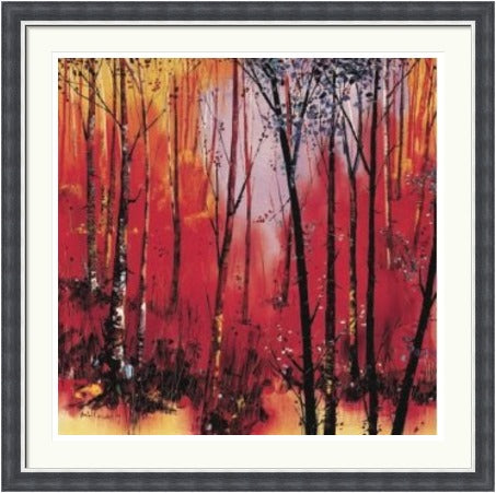 Birch and Reds Limited Edition Art Print By Daniel Campbell