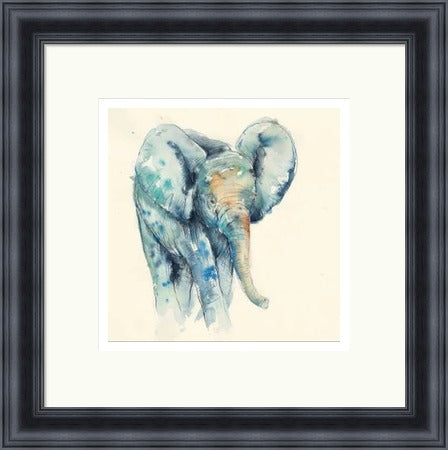 Little Foot Elephant Art Print by Tori Ratcliffe