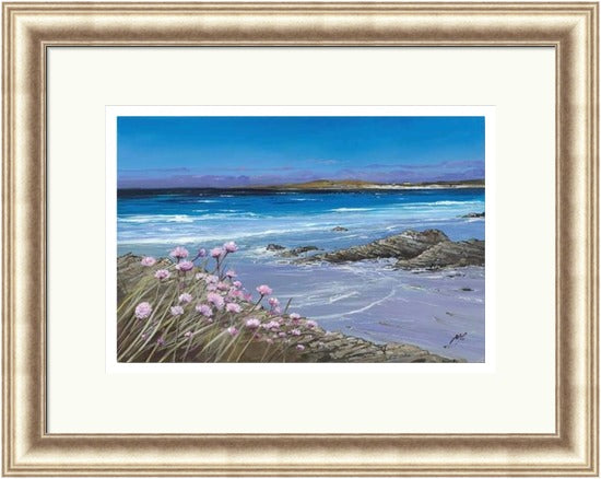 Sea Pinks, Tiree by Allison Young