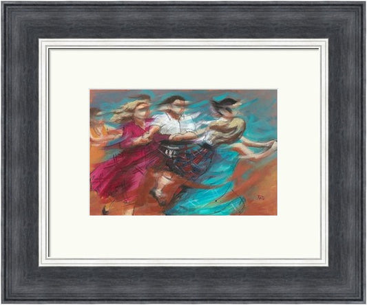 Follow On Ceilidh Dancers by Janet McCrorie