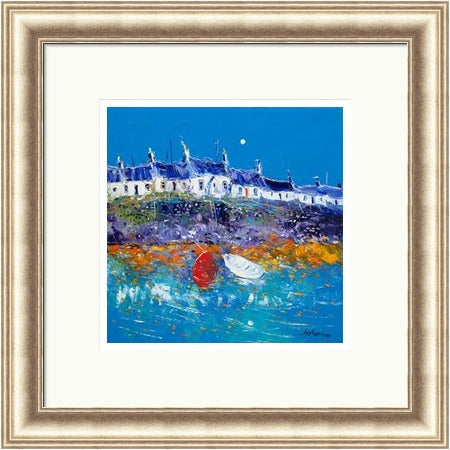 Evening Light Portnahaven, Islay by Jolomo - Scottish landscape artwork framed wall art print, product image 26