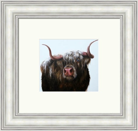 Wallace Highland Cow Art Print by Georgina McMaster
