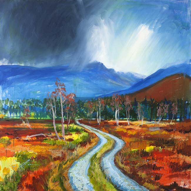 Drove Road to the Lairig Ghru by Ann Vastano