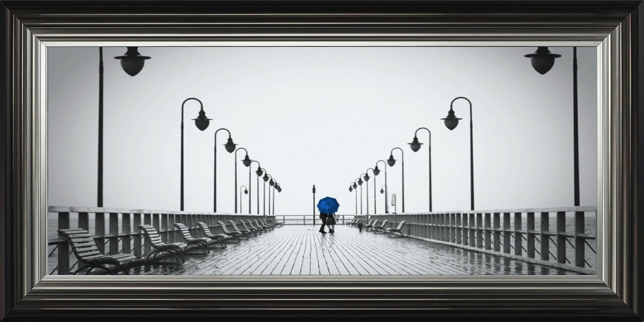 Strolling On The Pier - Blue