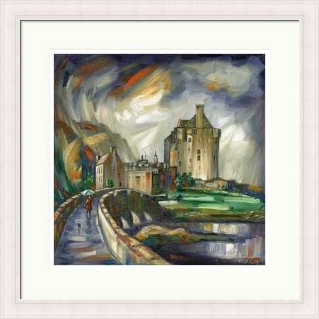 Wet Day at the Castle, Eilean Donan by Raymond Murray