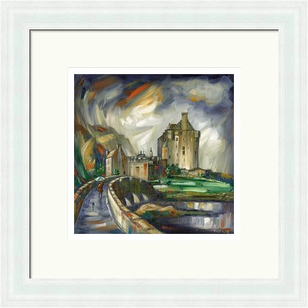 Wet Day at the Castle, Eilean Donan by Raymond Murray