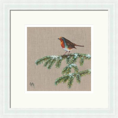 Joy to the World Robin Art Print by Georgina McMaster