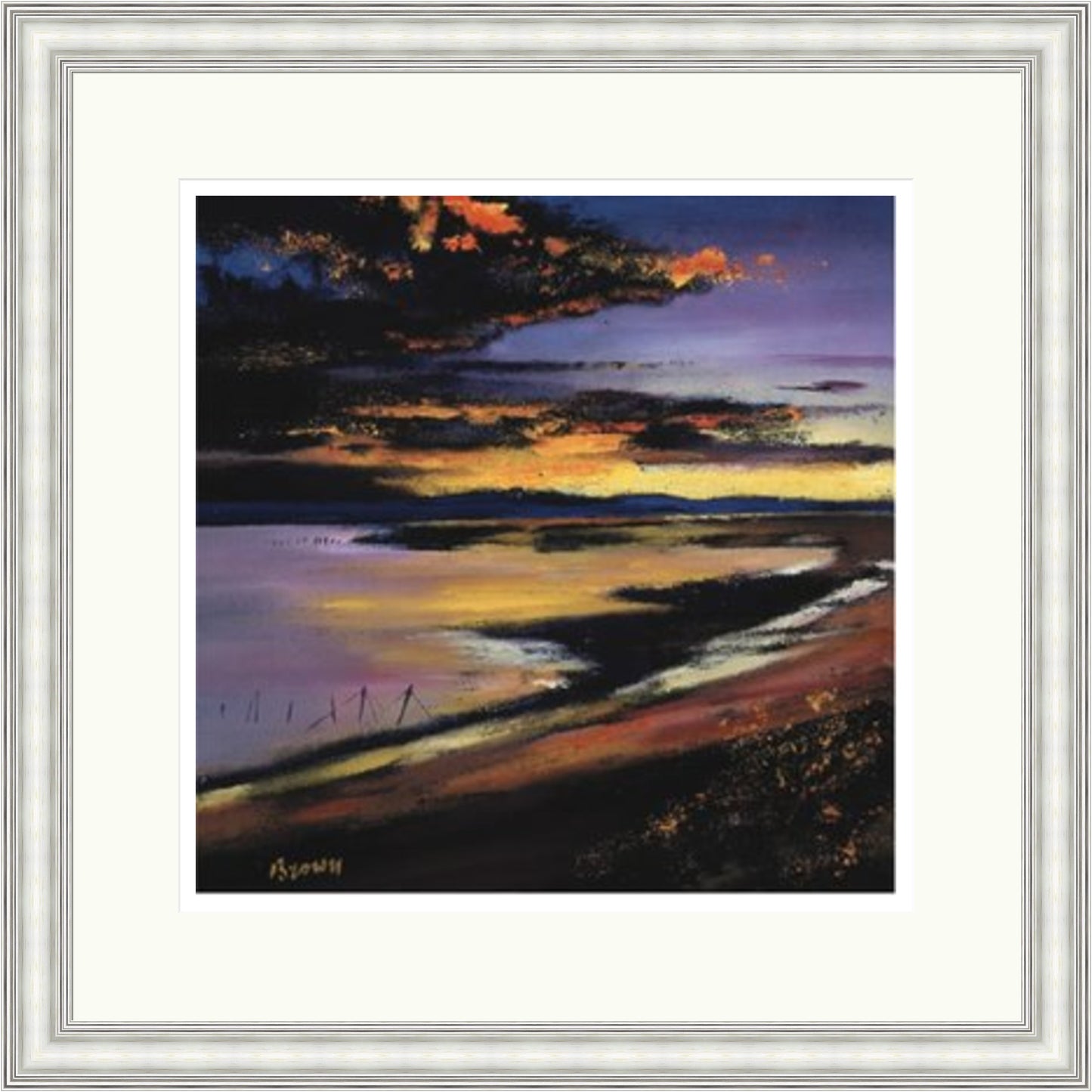 Last One - Cree Estuary Sunset (Signed Limited Edition) by Davy Brown