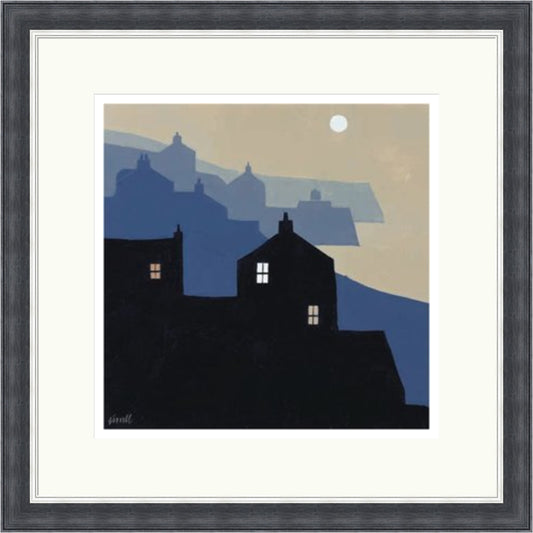 Headlands and Moon (Limited Edition) by George Birrell