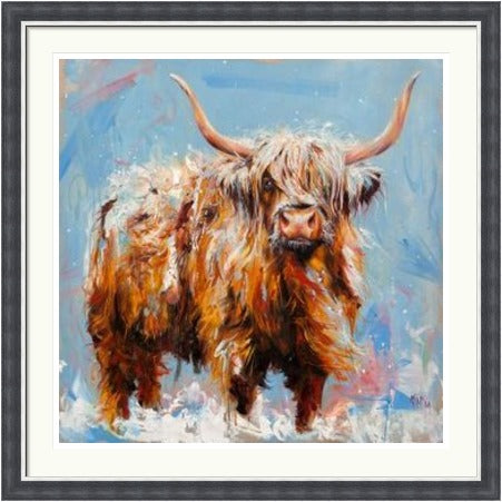 The Beast from the East Highland Cow Art Print (Limited Edition) by Georgina McMaster