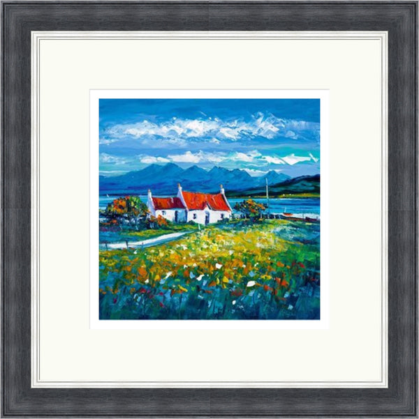 Crofts and Cuillins, Ord, Isle of Skye by Jean Feeney