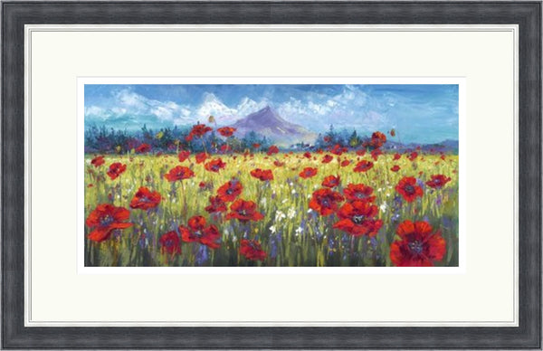 Poppy Field in the Lee of Goatfell, Arran by Jean Feeney