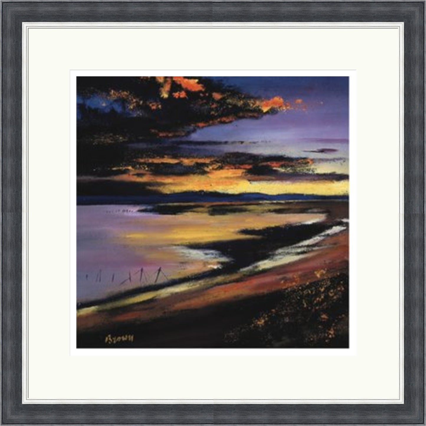 Last One - Cree Estuary Sunset (Signed Limited Edition) by Davy Brown
