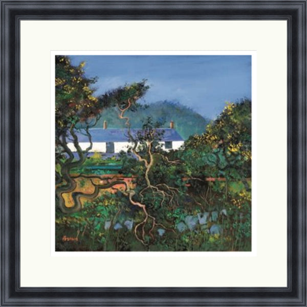 Cottages with Gorse Bushes (Signed Limited Edition) by Davy Brown