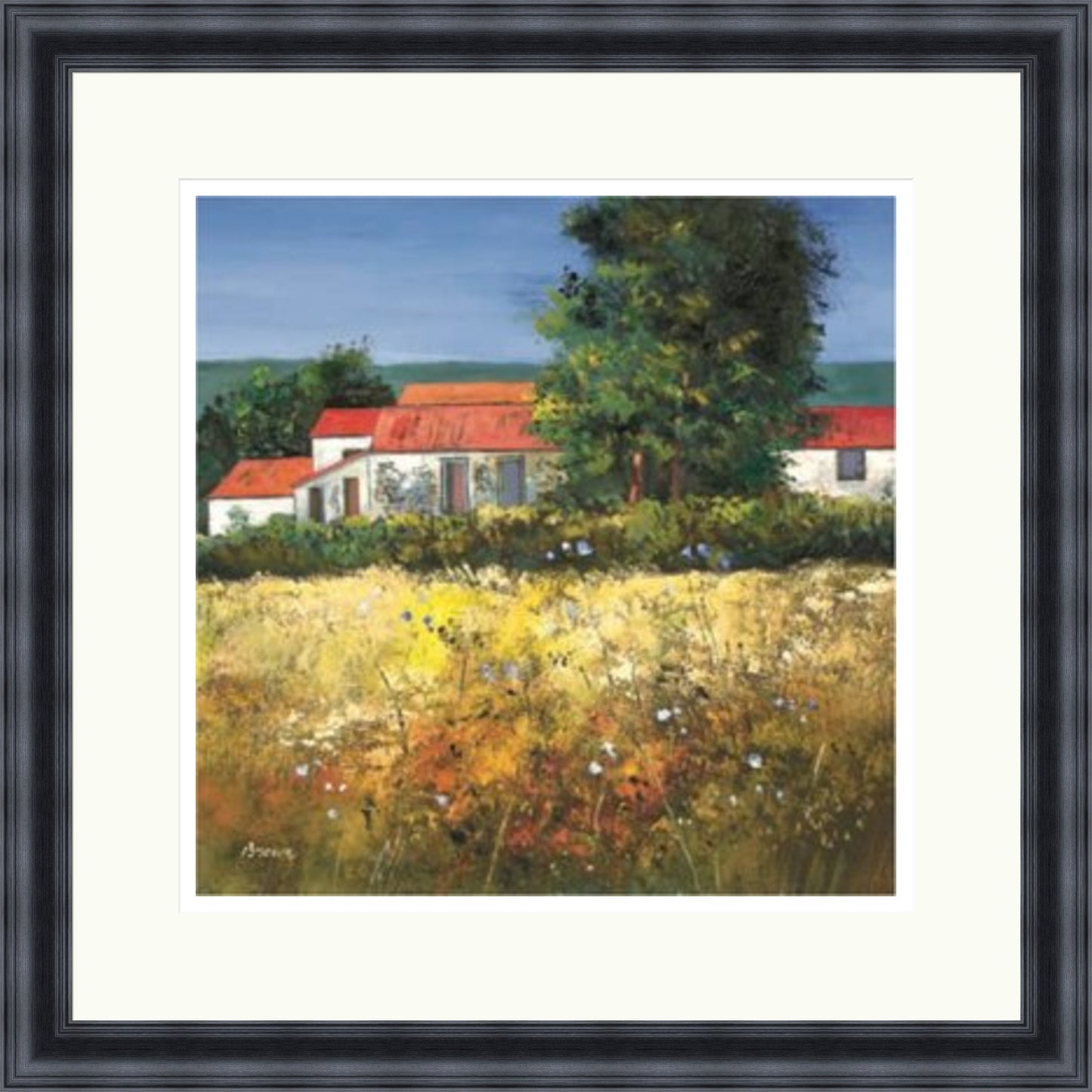 Hayfield in the Dordogne (Signed Limited Edition) by Davy Brown