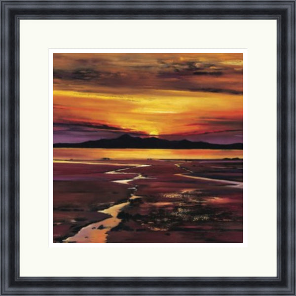 Fading Sun, Arran (Signed Limited Edition) by Davy Brown