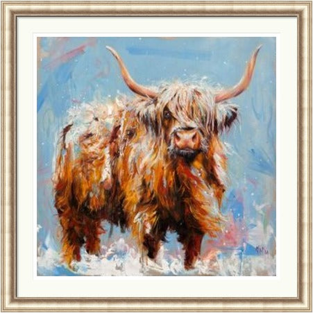 The Beast from the East Highland Cow Art Print (Limited Edition) by Georgina McMaster