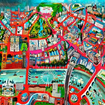 London in Pink by Rob Hain
