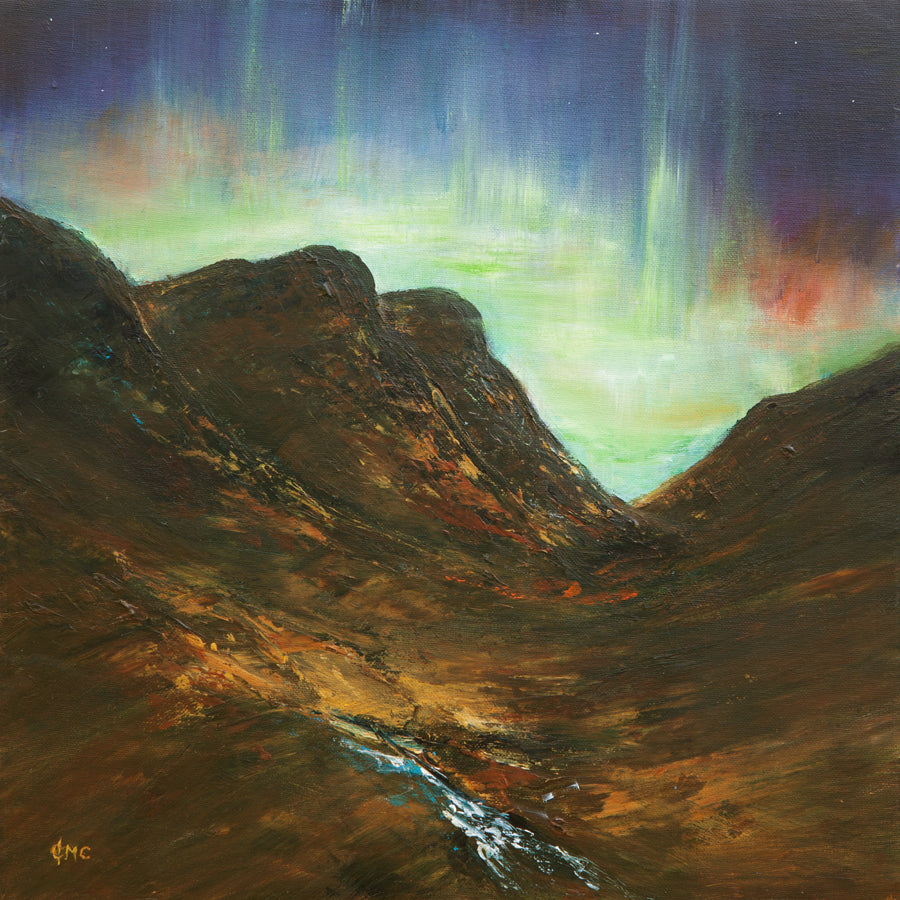 Aurora Borealis comes to the Sisters, Glencoe by Grace Cameron