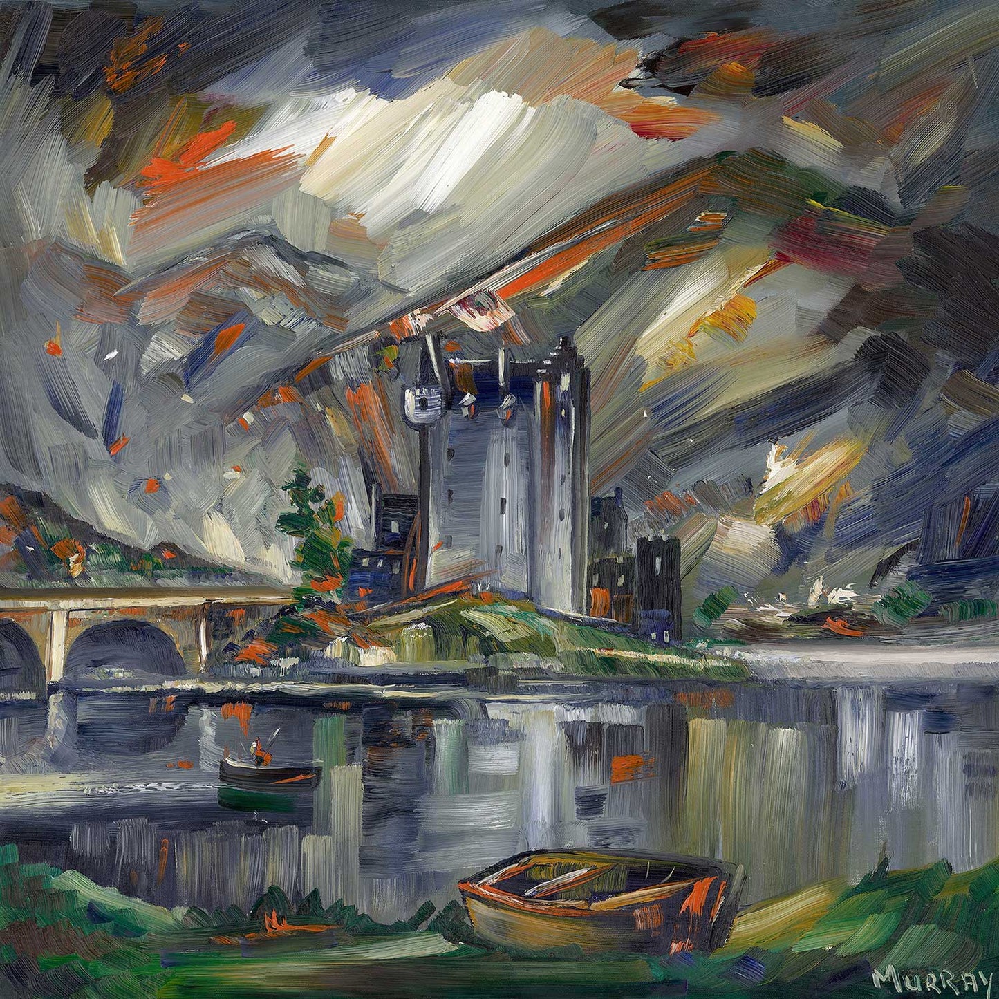 Stormy Day, Eilean Donan Castle by Raymond Murray