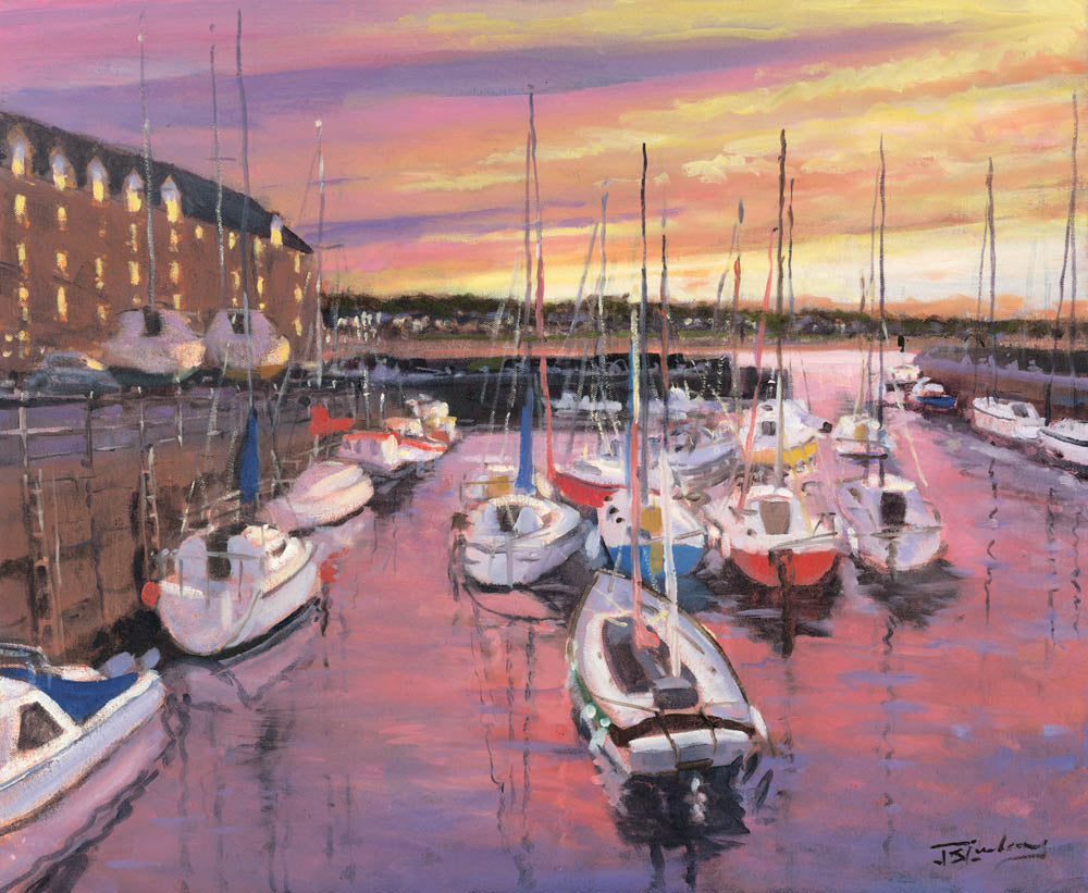 Harbour Sunset, North Berwick by James Somerville Lindsay