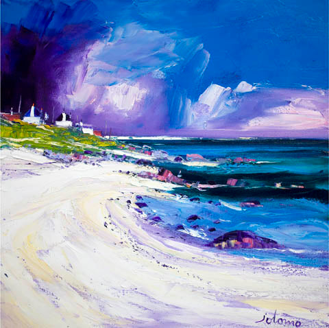 Rain Squall, Balemartine, Isle of Tiree Signed Limited Edition by John Lowrie Morrison (JOLOMO)
