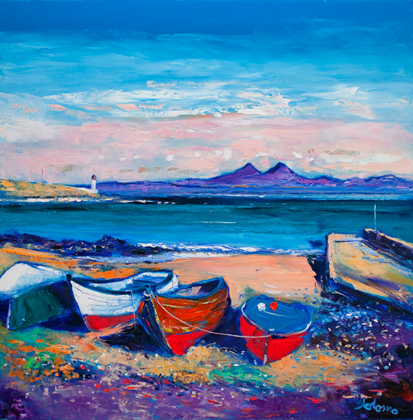 Beached Boats, Loch Indaal Islay by John Lowrie Morrison (JOLOMO)