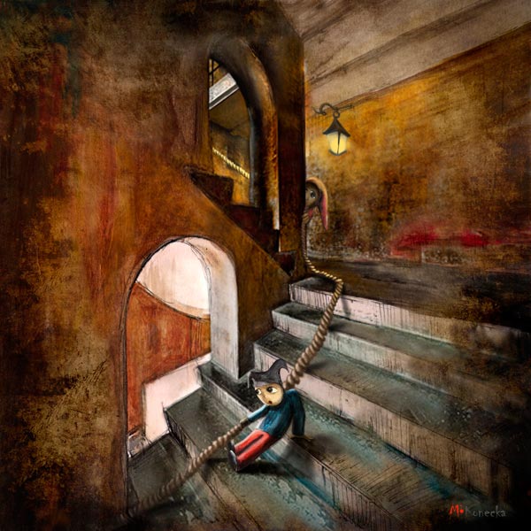 Down the Stairs (Glasgow School of Art) by Matylda Konecka