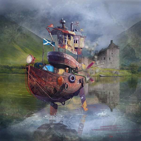 Fishing Boat by Matylda Konecka