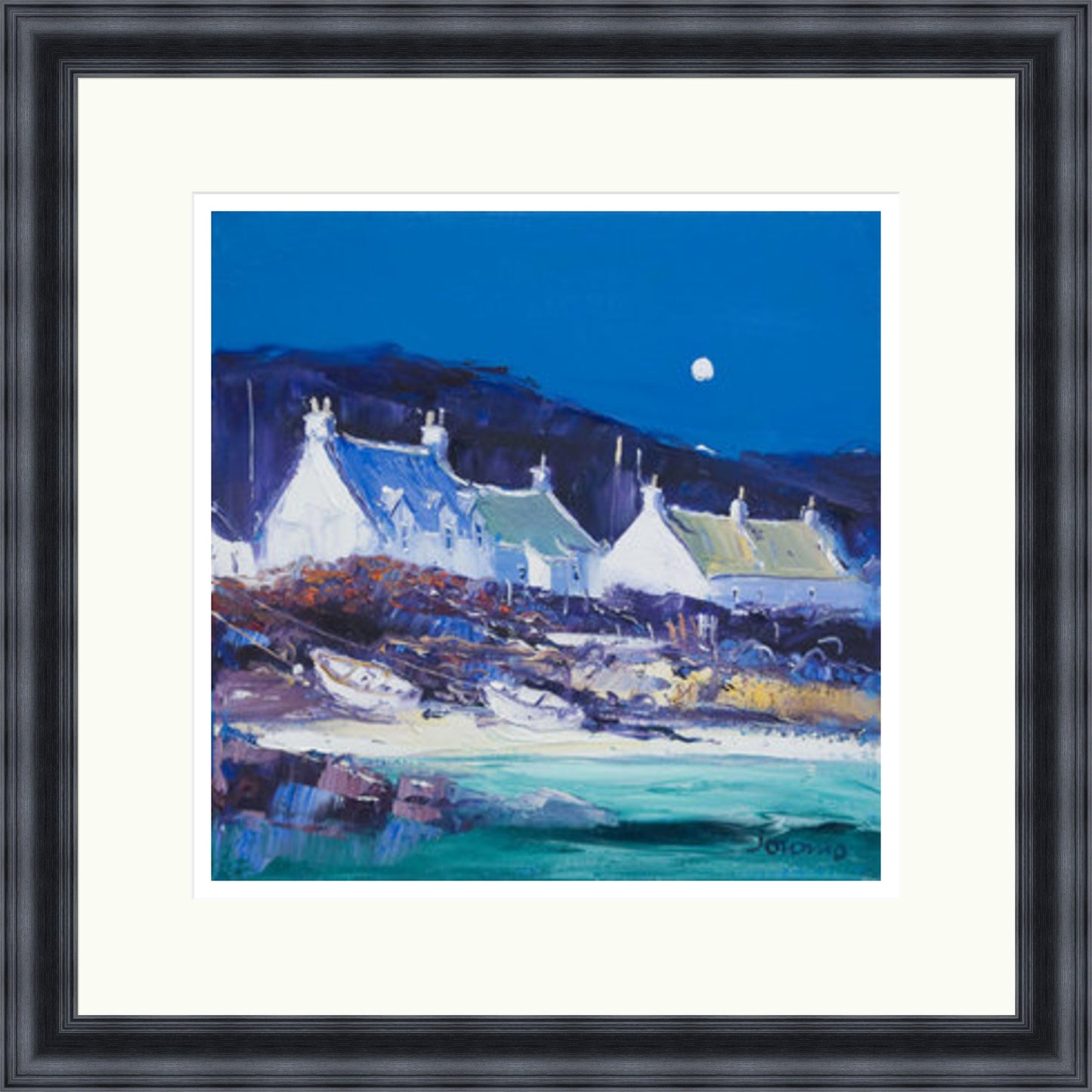 Moon over the Village, Iona by John Lowrie Morrison (JOLOMO)